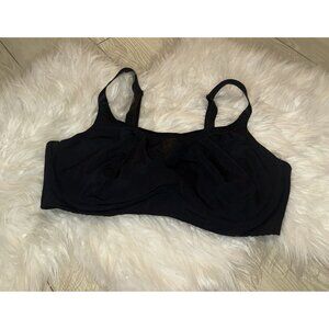 Olga GK2941A Flex Revolution Underwire Bra Unlined Unpadded Womens 38D Black